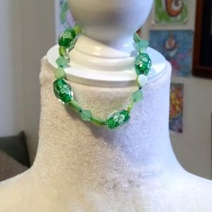 AVAILABLE-Jewelry designed and crafted by Lindi Green Irish Bracelet. 9.5 Inches